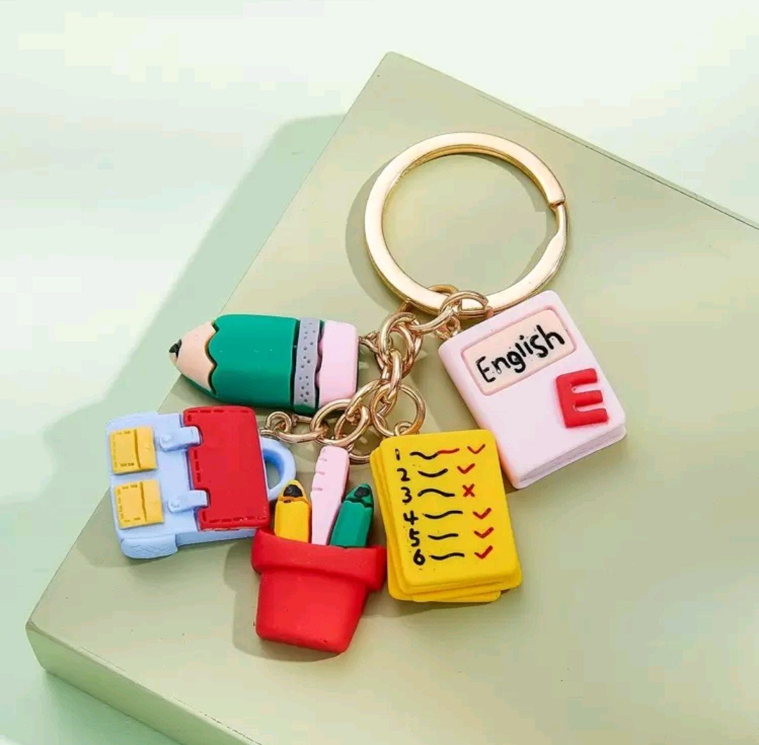 English Teacher Charm Keychain