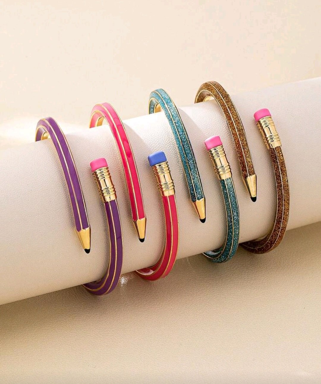 Teacher Pencil Bangle Bracelet